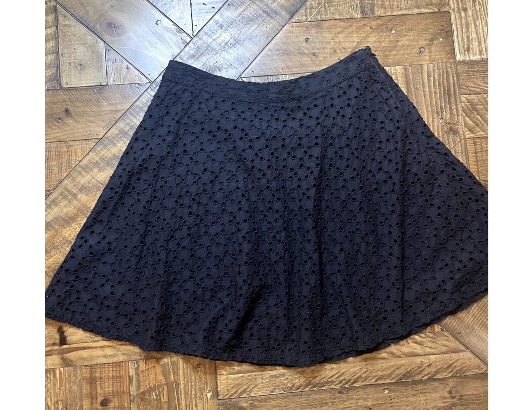 Hollister Black Eyelet Lace Smocked Cottagecore Piece sz sm